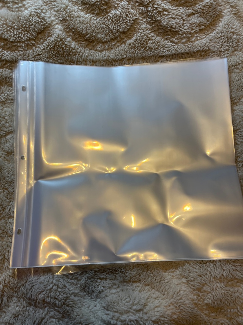 Clear Vinyl 3-Ring Sheet Protector Pages - Set of 20